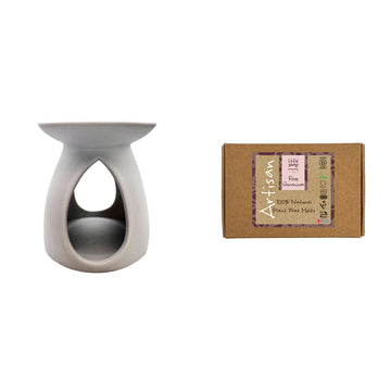 Artisan Mini Wax Melt Kit - Rose Geranium (Ceramic Burner)