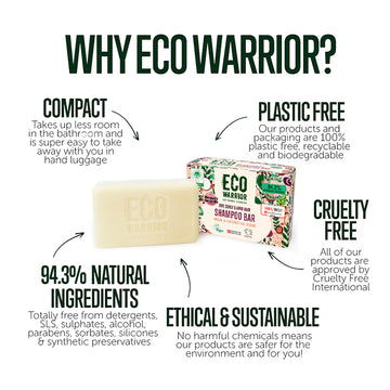 Eco Warrior Dry, Curly & Afro Hair Shampoo Bar 100g