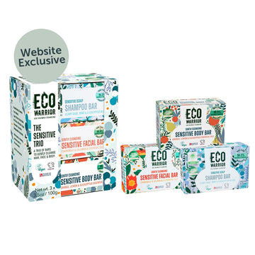 Eco Warrior Sensitive Trio Gift Pack - 3 x 100g
