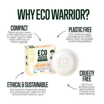 Eco Warrior Baby & Child Edit Gently Cleansing Hair & Body Bar 50g