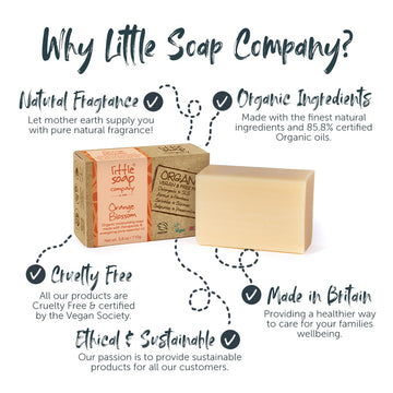 Organic Orange Blossom Soap Bar 110g