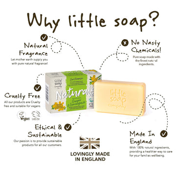 Naturals Ginger & Lemongrass Bar 100g