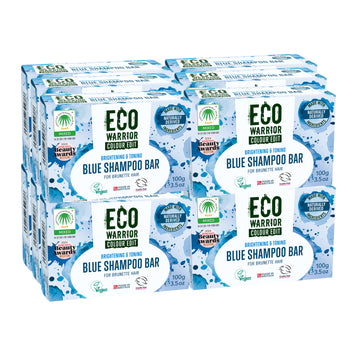 Eco Warrior Blue Shampoo Bar For Brunettes 100g - Case of 12