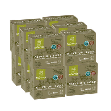 Olive Oil Travel Size Mini Soap Bar for Sensitive Skin 50g - Case of 12