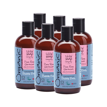 Organic Rose Geranium Bubble Bath 250ml - Case of 6