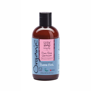 Organic Concentrated Rose Geranium Bubble Bath 250ml