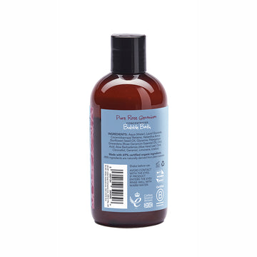 Organic Concentrated Rose Geranium Bubble Bath 250ml