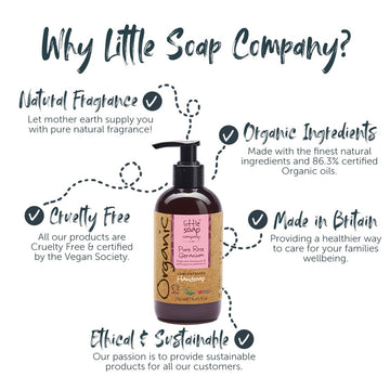 Organic Concentrated Rose Geranium Handwash 250ml