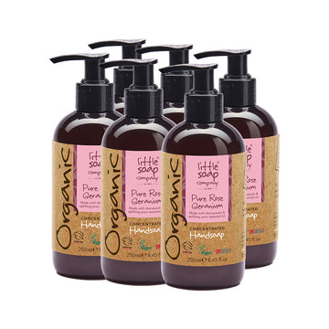 Organic Rose Geranium Liquid Soap 250ml - Case of 6
