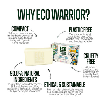 Eco Warrior Men's Edit Shampoo Bar 100g