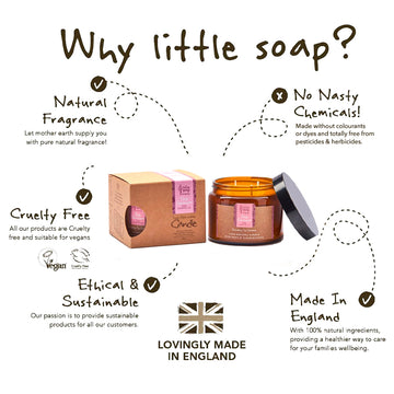 Rose Geranium 3 Wick Candle 500ml