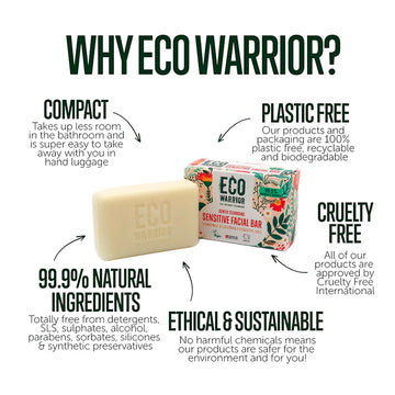 Eco Warrior Sensitive Facial Bar 100g