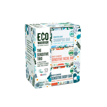 Eco Warrior Sensitive Trio Gift Pack - 3 x 100g