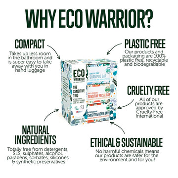 Eco Warrior Sensitive Trio Gift Pack - 3 x 100g