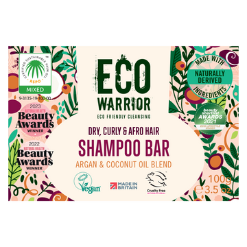 Eco Warrior Dry, Curly & Afro Hair Shampoo Bar 100g