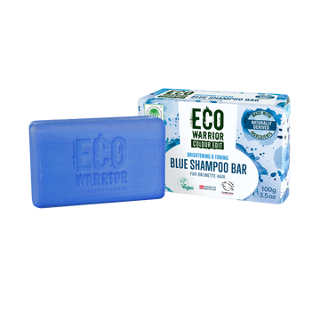 Eco Warrior Blue Shampoo Bar For Brunettes 100g