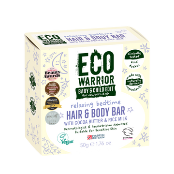 Eco Warrior Baby & Child Edit Relaxing Bedtime Hair & Body Bar 50g